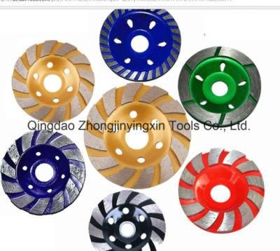 4&rdquor; Good Quality Low Price Diamond Cup Wheel for Concrete, Stone, Tile Grinding