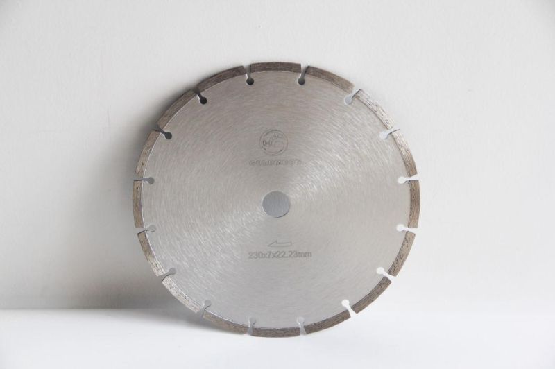 9 Inch Segmented Diamond Saw Blade, Dry or Wet Cutting General Purpose for Concrete Stone Brick Masonry, Arbor, etc. (9")