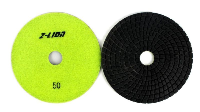 Quality Diamond Resin Bond Wet Flexible Polishing Pad for Stone Restoration