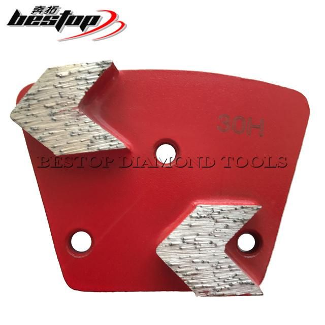 Single Arrow Segmented Diamond Concrete Grinding Plate