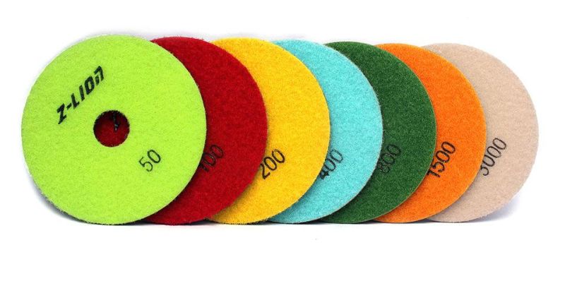 Diamond Rubber Wet Flexible Polishing Disc for Granite Marble Artificial Stone