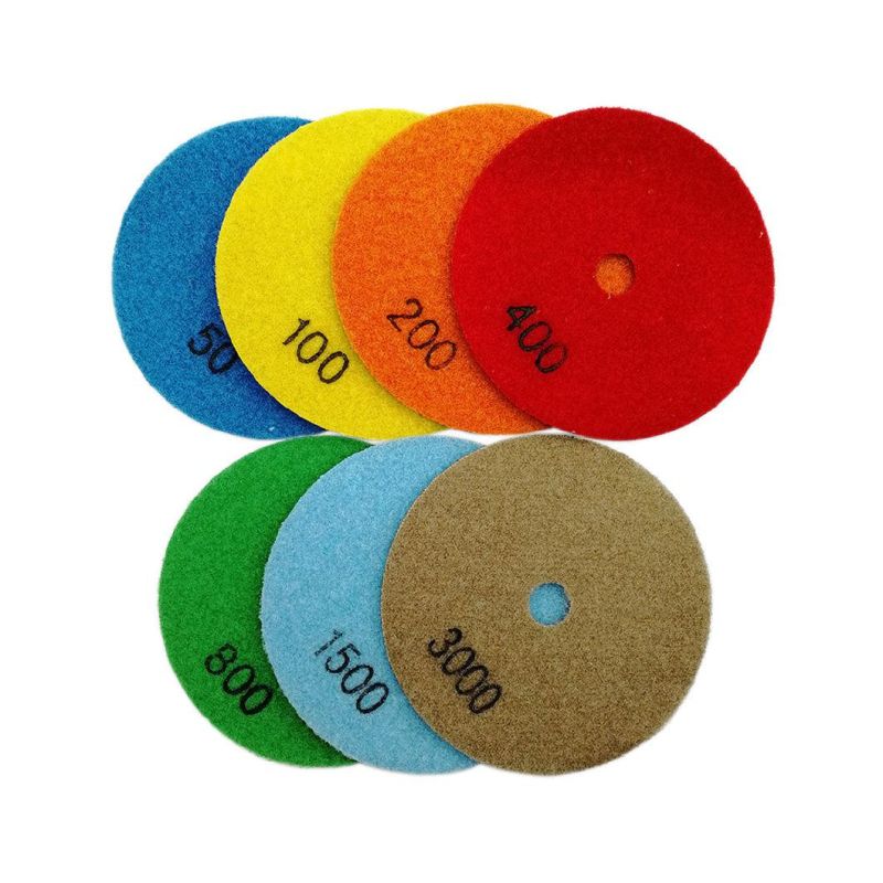 Dry Diamond Flexible Polishing Pads for Granite Marble Ceramic