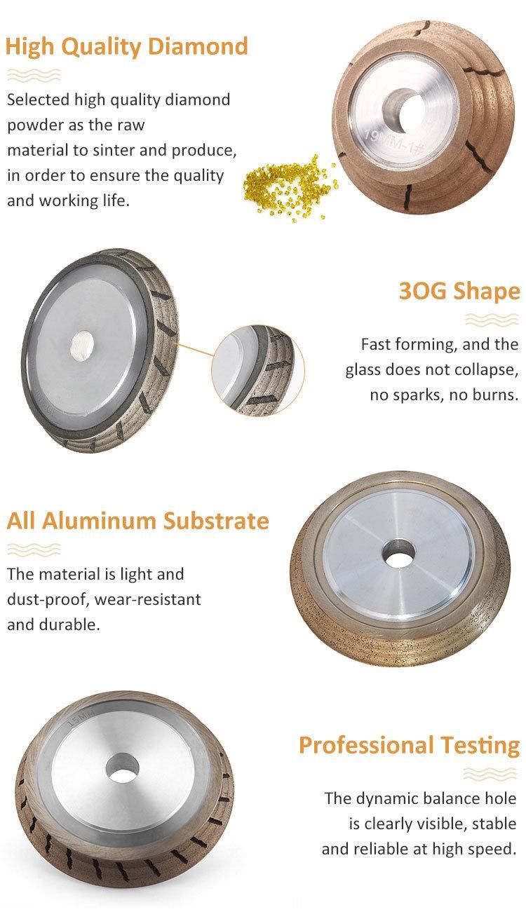 Peripheral Segmented Diamond Grinding V Wheel