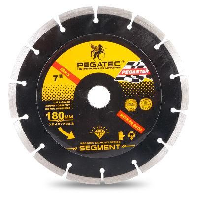 Pegatec 7inch Cutting Concrete Diamond Saw Blade Dry Cutting Disc