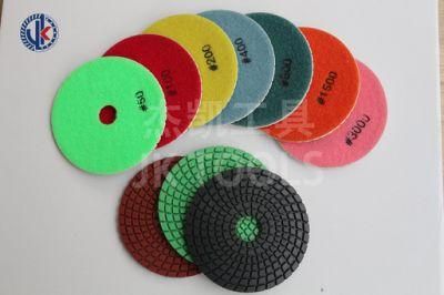 100mm Abrasive Dry Polishing Pad for Granite Marble