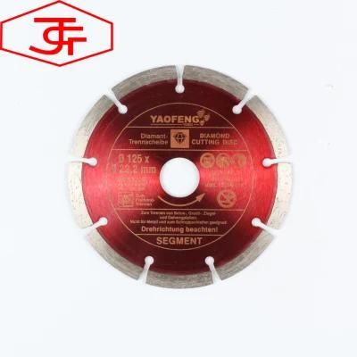 5 Inch Diamond Segmented Saw Blade for Cutting Granite Marble