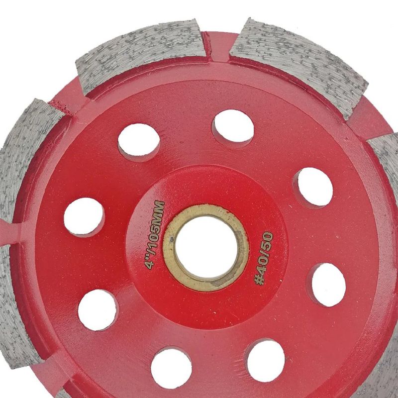 Shdiatool Segmented Diamond Single Row Grinding Cup Wheel for Concrete