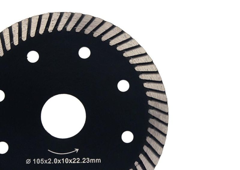 High Narrow Teeth 5 Inch Diamond Blade for Stone Concrete Cutting