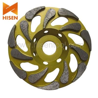 Crystal Shape Diamond Grinding Wheel for Concrete