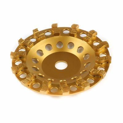 Laser Weldeded Diamond Cup Wheel Grinding Discs for Marble