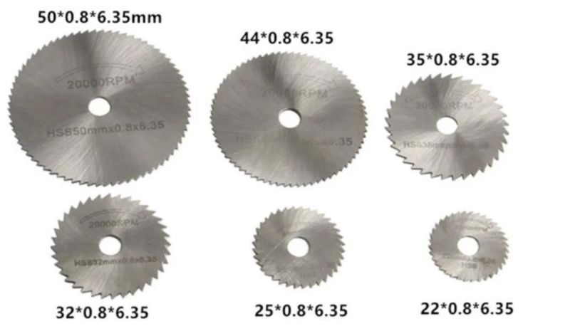 22mm-50mm 7 PCS HSS Mini Circular Saw Blade