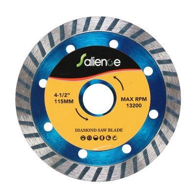 115mm Turbo Diamond PCD Saw Blade Continuous Rim Cutting Blade for Brick Ceramic Marble