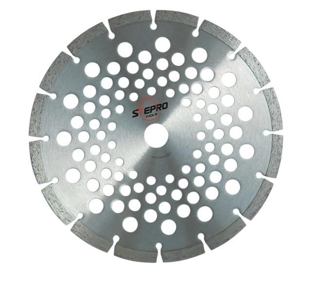 Diamond Segment Cutting Blade, with Sound Attenuation Hole 10"