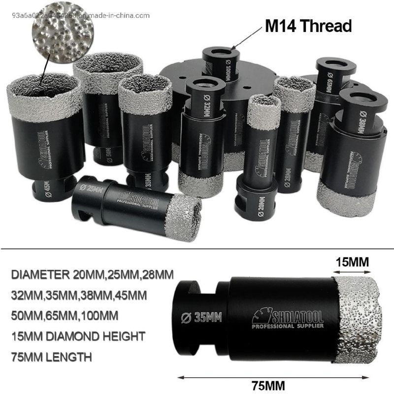 Laser Welded Diamond Hole Saw Hole Cutter Diamond Drill Bit for Drilling Granite Reinforced Concrete Marble