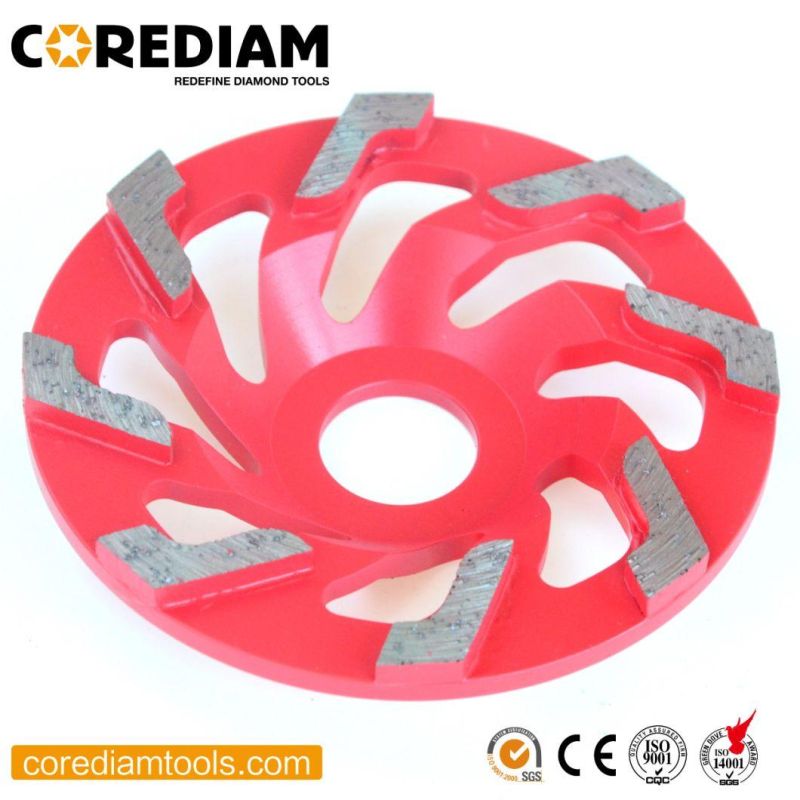 115mm Silver Brazed Diamond Grinding Cup Wheel for Concrete Surface