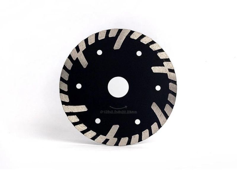 Turbo Diamond Cutting Blade with Protection Teeth for Stone/Granite/Sandstone/Concrete