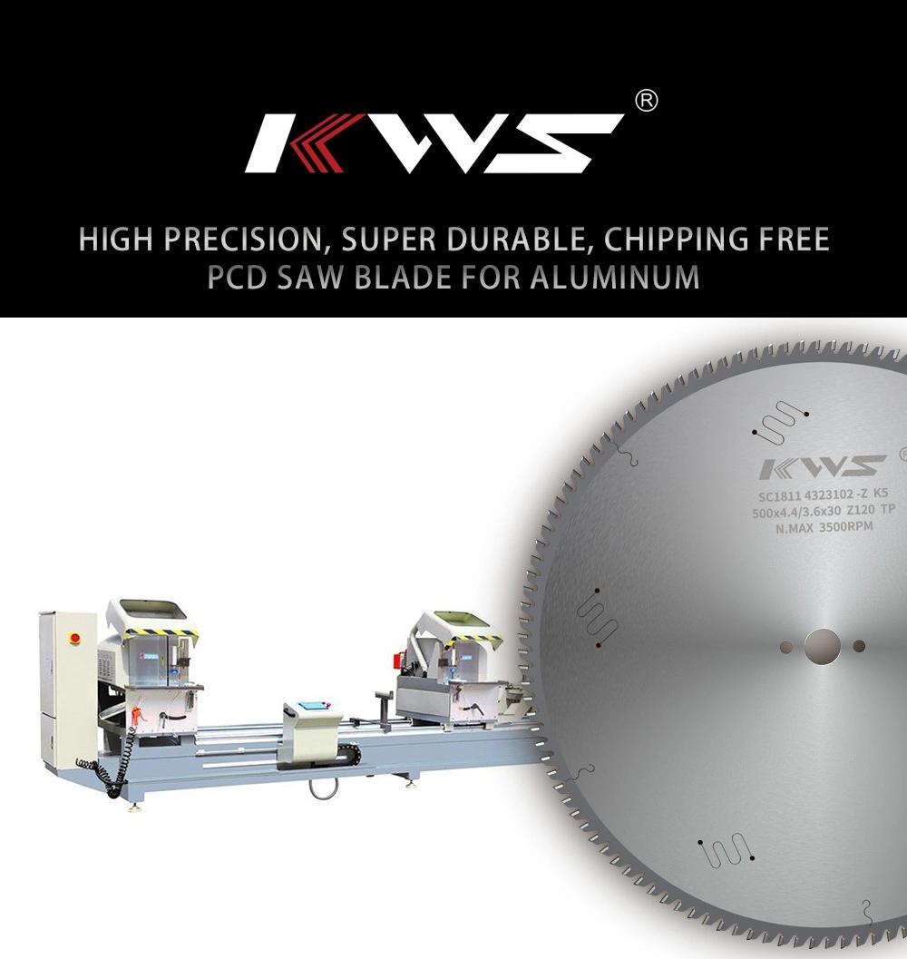 Kws PCD Circular Saw Blades for Cutting Aluminum Profile