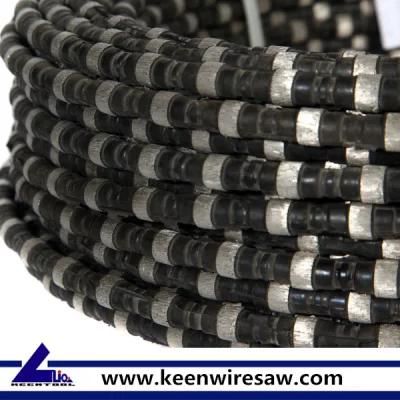 Granite Quarry Stone Cutting Rubber Diamond Wire Saw