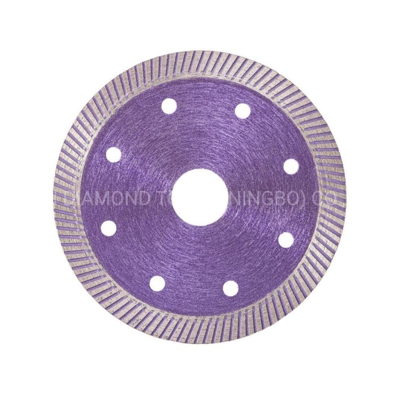 Qifeng Manufacturer Power Tools 105mm Sintered Turbo Diamond Cutting Disc/Saw Blade Ceramics Tiles Porcelain