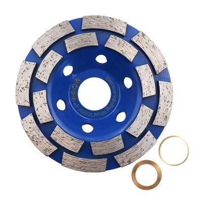 Ebuy Factory High Quality Customized Double Row Diamond Cup Grinding Wheel for Hard-Working Cutting