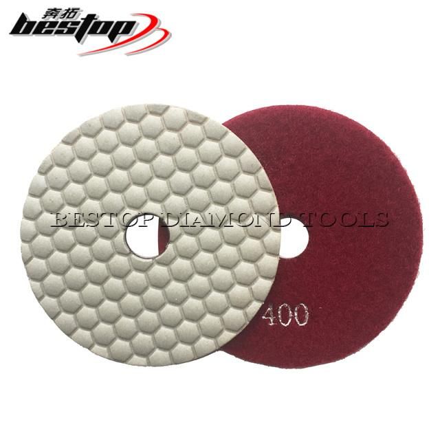 D100mm Honeycomb Diamond Dry/Wet Polishing Pads