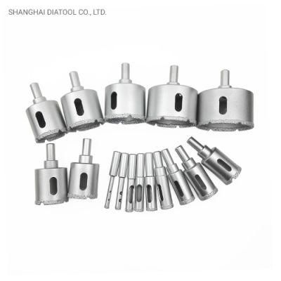 Vacuum Brazed Diamond Core Bits with Round Shank, Dry or Wet Drilling Bits