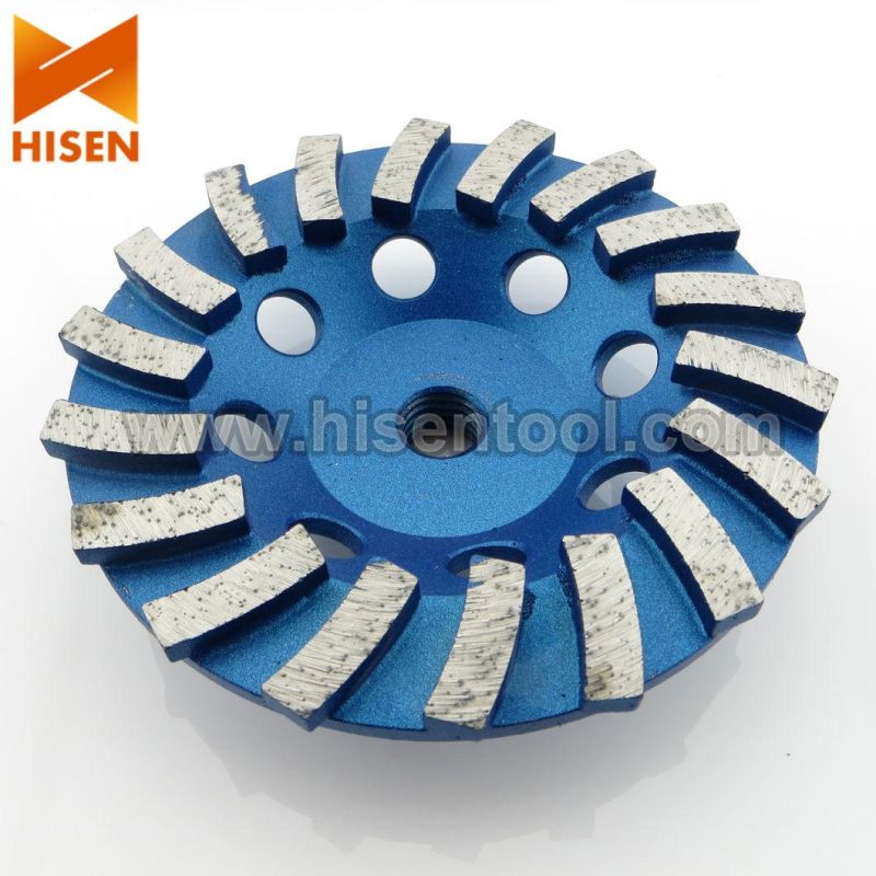 Spriral Pattern Diamond Cup Wheel for Stone & Concrete