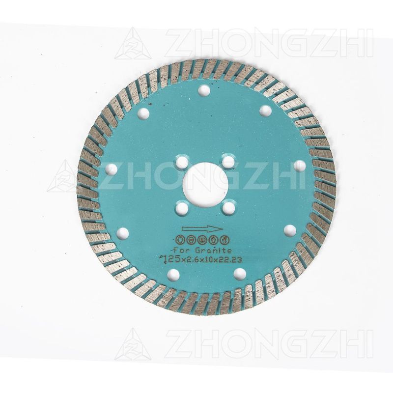 Good Quality Sintered Narrow Continuous Turbo Rim Blade for Stone Cutting