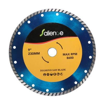 230mm Cold Pressed Turbo Diamond Saw Blade for Cutting Granite etc.