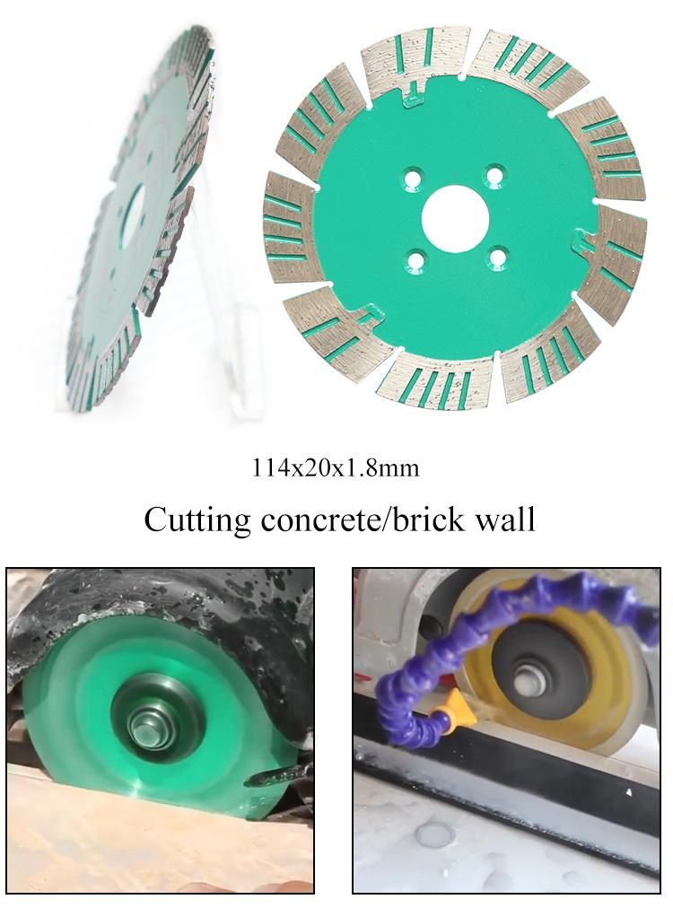 Turbo Hot Press Concave Curved Diamond Cutting Saw Blades for Stone