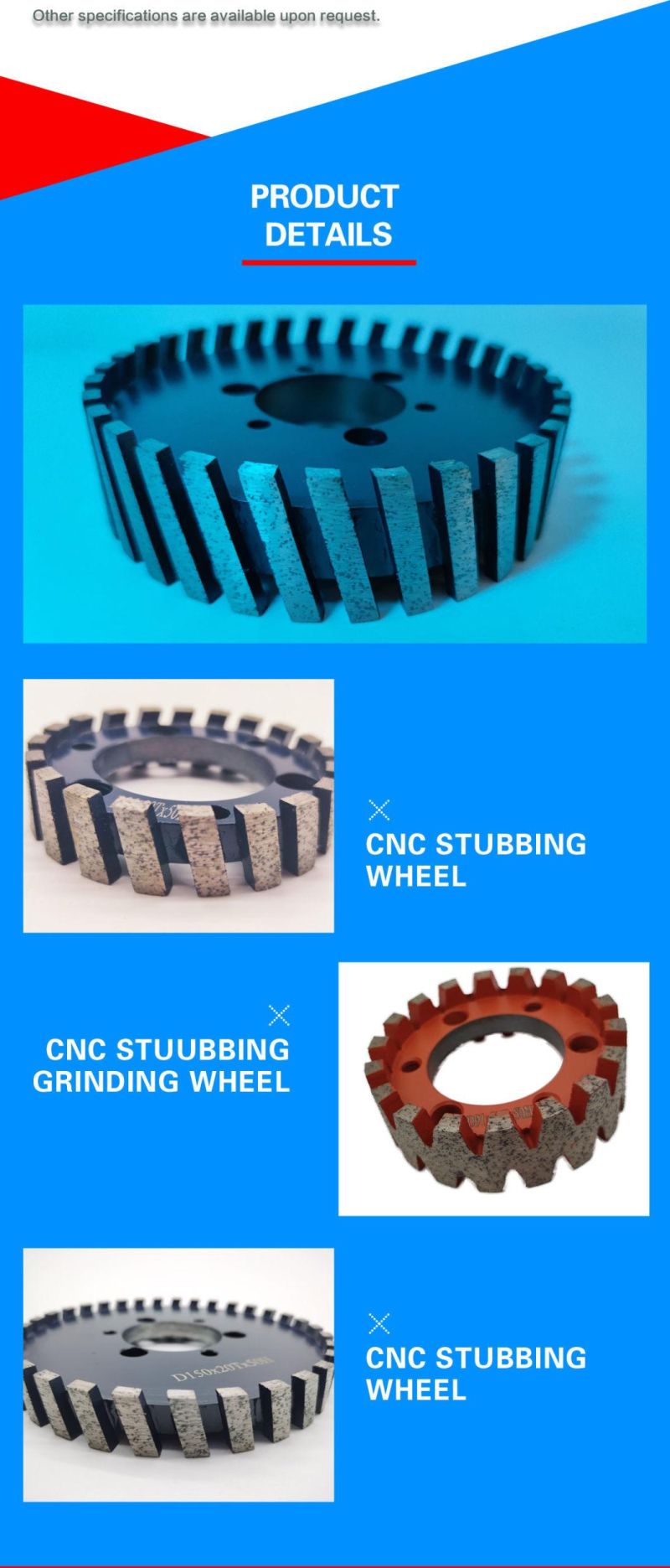 ODM Diamond CNC Calibrating Wheel for Stone Slab Processing