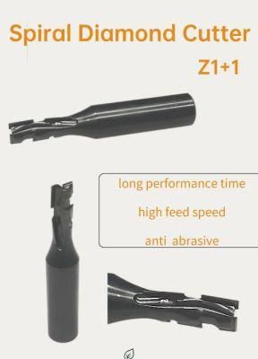 Spiral Diamond Cutter for Grooving, Shank Tool Z1+1