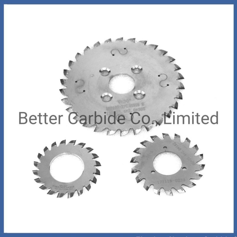Customized Cemented Carbide Saw Blade - Tungsten Blade for PCB V Scoring