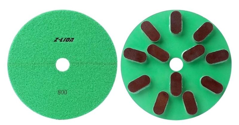 Zlion Resin Green Diamond Grinding Disc for Stone Polishing