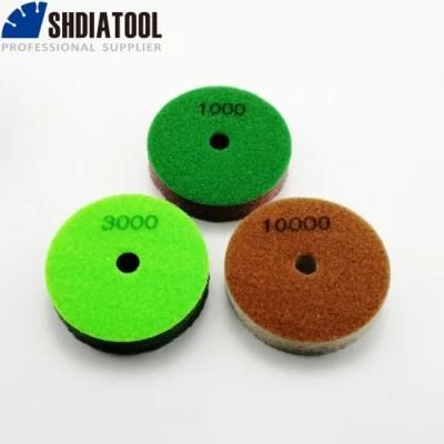 4&quot;-100mm Thickened Sponge Diamond Polishing Pads Foam Polishing Pads