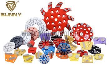 Double Round Diamond Segments Grinding Shoes for Concrete Floor