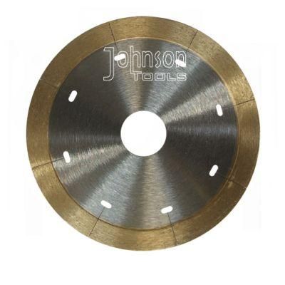 115mm Sintered Saw Blade for Porcelain Cutting with Narrow Laser Cut Key Slot