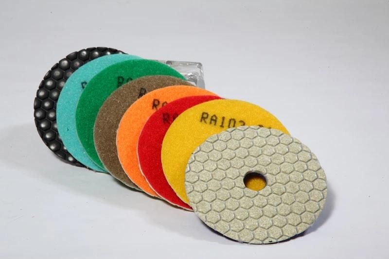 Resin Bond Dry Polishing Pad in Angle Grinder for Stone/Marble/Granite