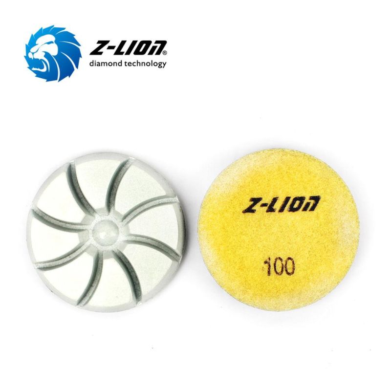 Z-Lion 3 Inch Quality Diamond Dry Polishing Disc for Concrete Terrazzo Floor