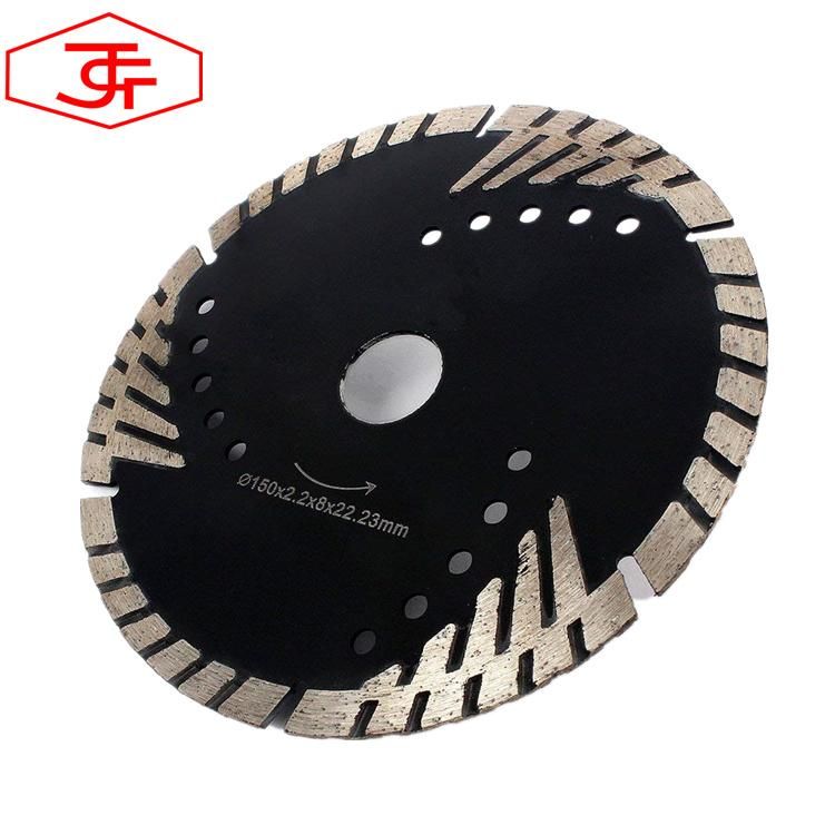 Diamond Saw Blade with Protective Teeth for Cutting Granite