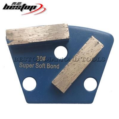 Trapezoid Double Segment Diamond Metal Bond Grinding Plate