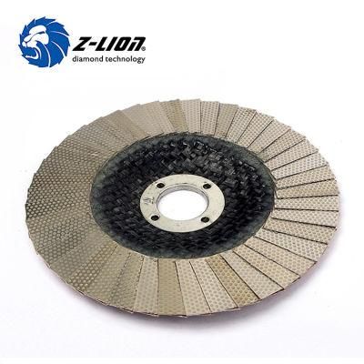 Z Lion Electroplated Diamond Grinding Flap Disc for Concrete Floor Polishing