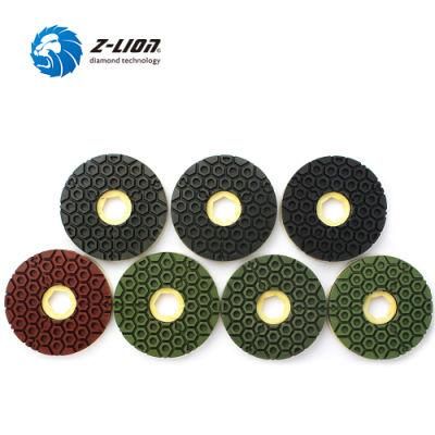 4in Resin Stone Edge Diamond Wheel Polishing Pad with Snail Lock