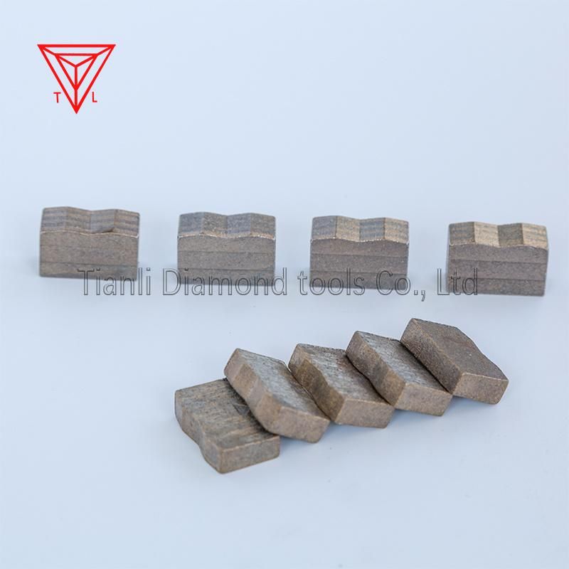 Cuprum Base Diamond Saw Blade Segments Cutting Tools for Andesite