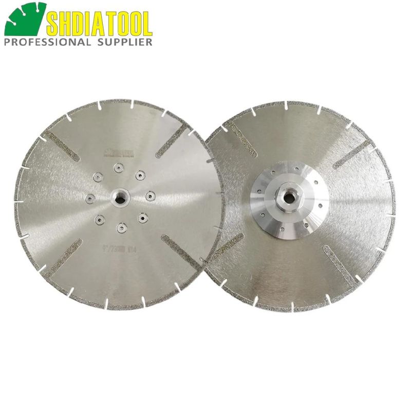 9′′ Electroplated Diamond Cutting Discs for Granite & Marble, Both Side Reinforced