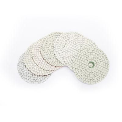 Resin White Diamond Granite Polishing Pads with Straight Type