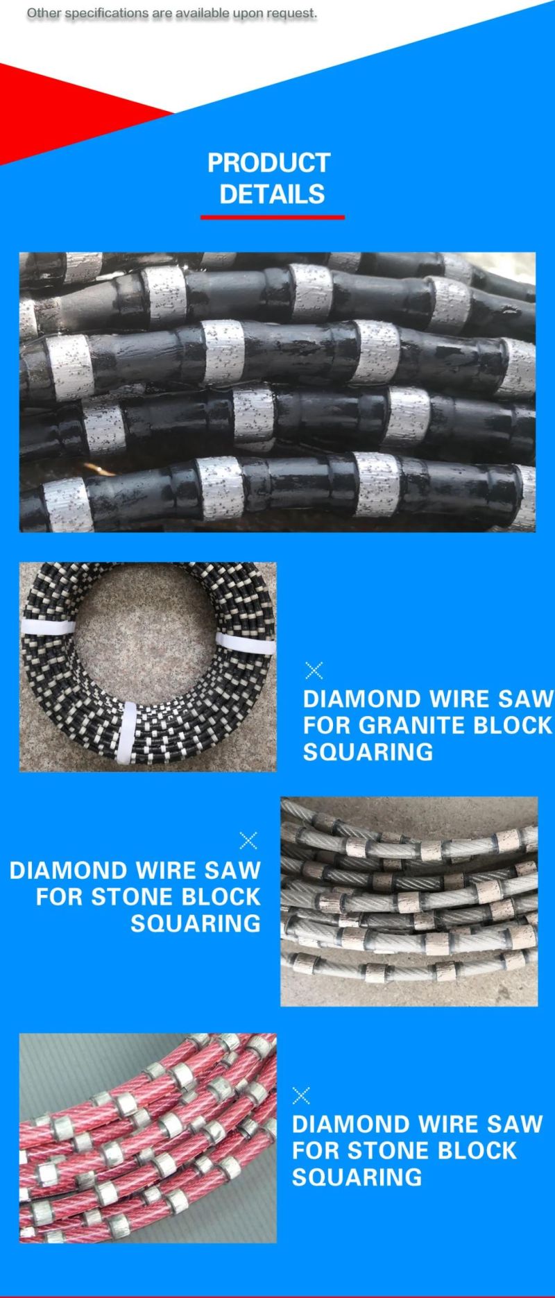 Top Quality Diamond Wire Saw for Stone Squaring