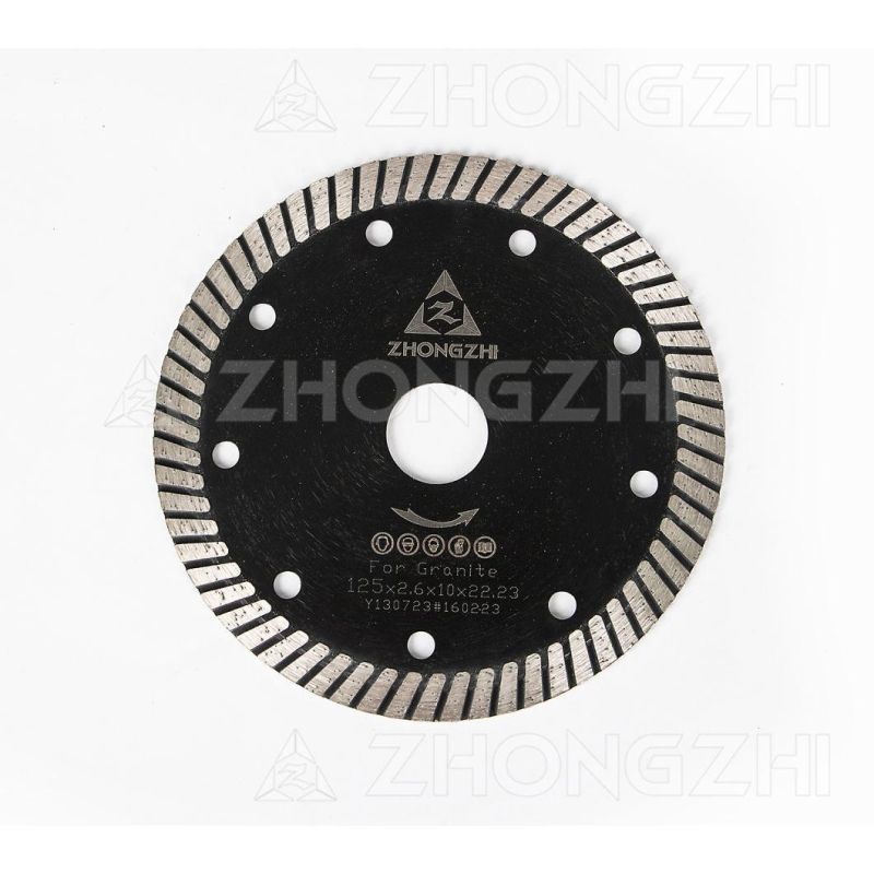 Good Cutting Result Sintered Narrow Continuous Turbo Rim Blade for Stone Cutting