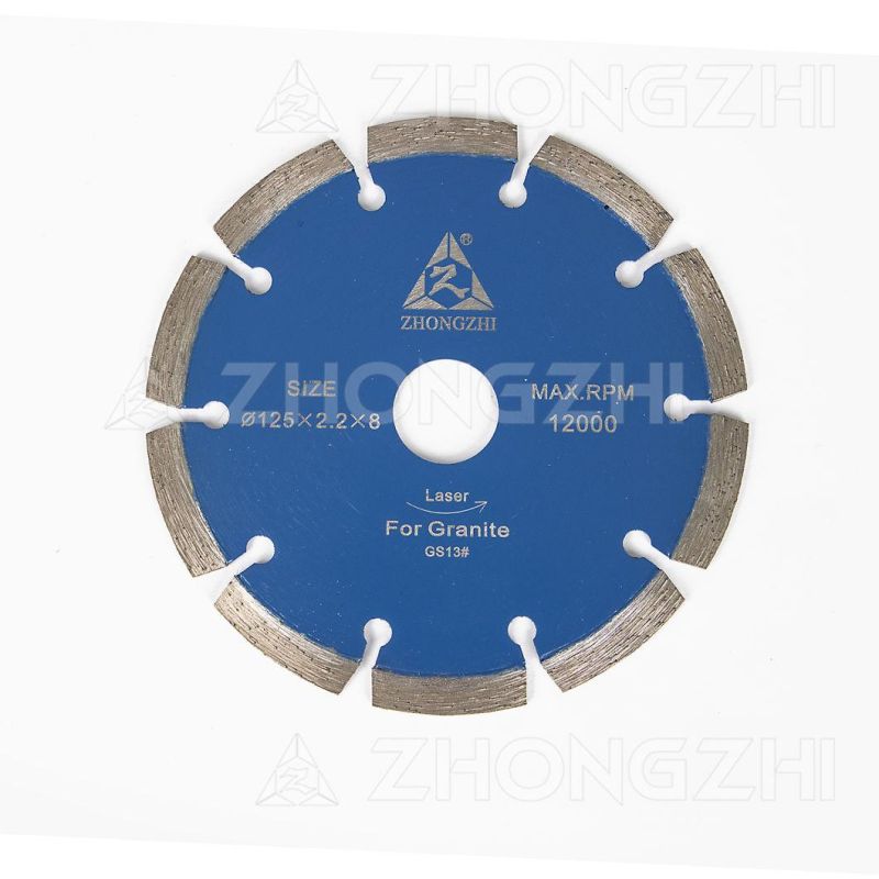 D125 Laser Welding Segmented Diamond Blade Universal for Granite Cutting