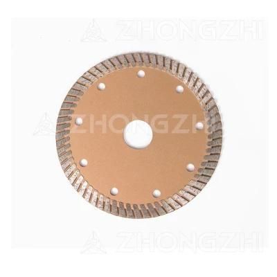 D125 Sintered Narrow Continuous Turbo Rim Diamond Blade for Stone Cutting